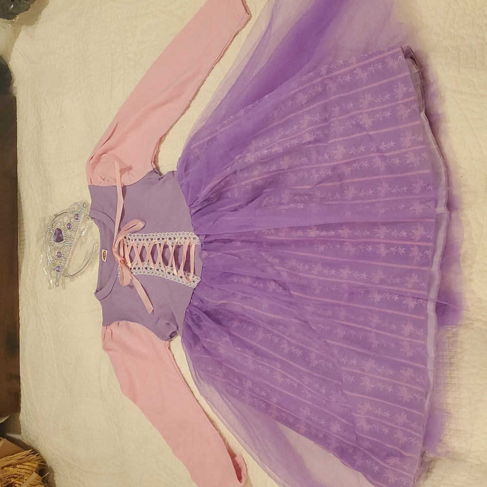 Purple and Pink Kids Princess Costume 5 to 6 Years Old - Picture 2 of 7